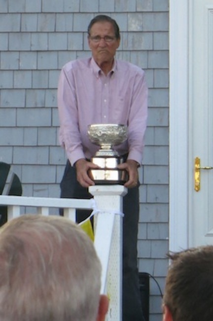 Danny accepts cup